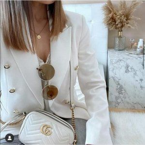 NWT ZARA DOUBLE BREASTED BALMAIN STYLE BLAZER